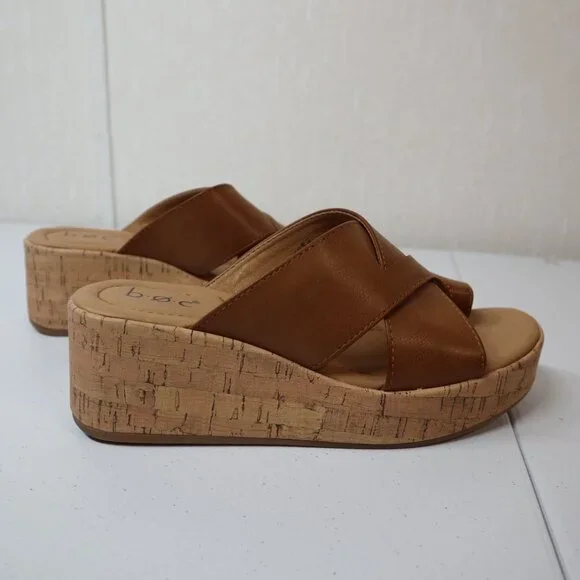 SHOW MORE b.o.c. Born Concept Sunny Wedge Sandal TAN - Picture 5 of 9